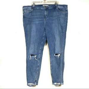 ASOS curve distressed denim